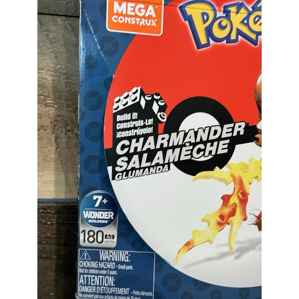Charmander Mega‎ Construx Building Blocks Set Pokemon 180 pieces Mattel 2023 NEW
